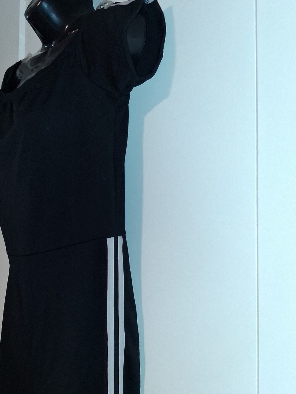 New Black Elastic-Waist Jumpsuit - Large